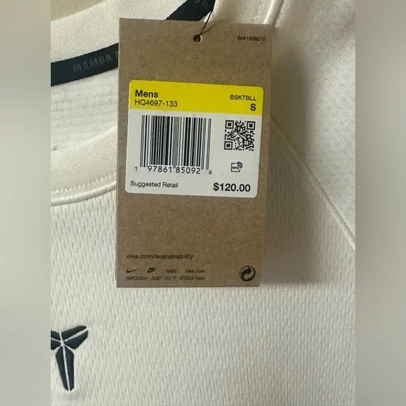 NWT Nike Kobe "Year of the Mamba" Therma-Fit Crewneck Sweatshirt in Sail/Black - Picture 6 of 8